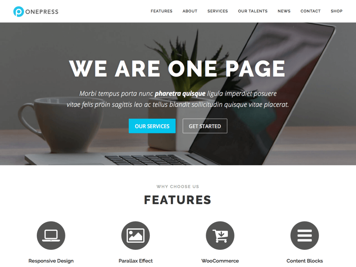 OnePress WordPress Theme Review