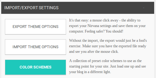 Nirvana color schemes