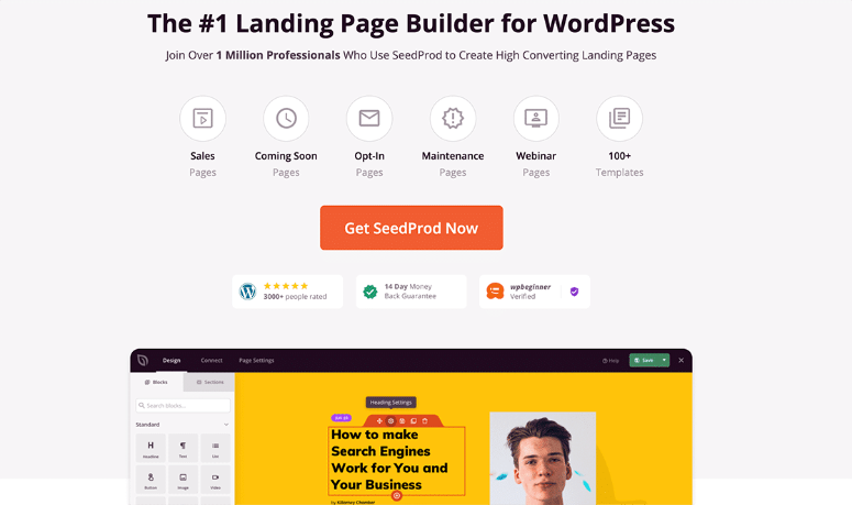 seedprod landing page builder