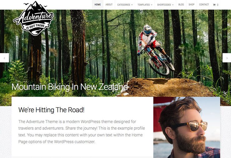 adventure wordpress theme