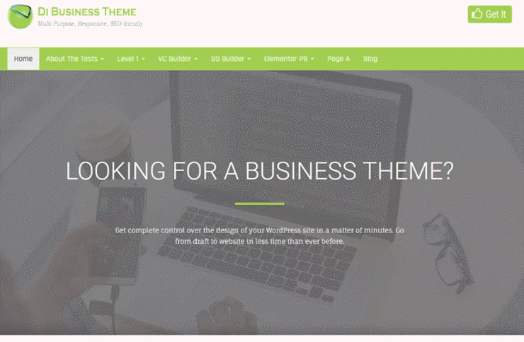 di business - IsItWP - Detector gratuito de temas de WordPress di business