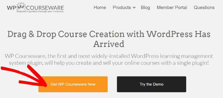 WP Courseware homepage