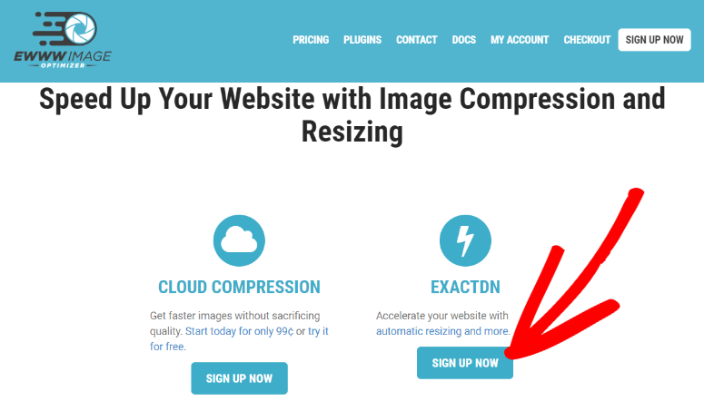 EWWW Image Optimizer homepage