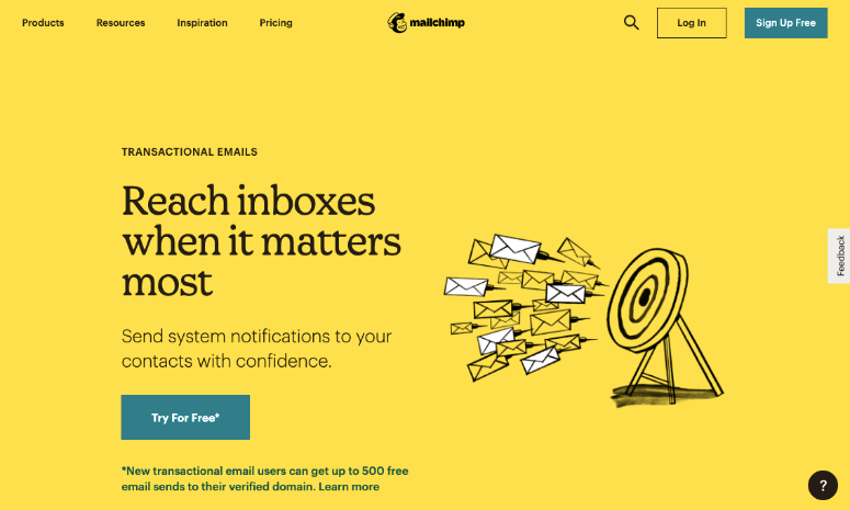 transactional email by mailchimp