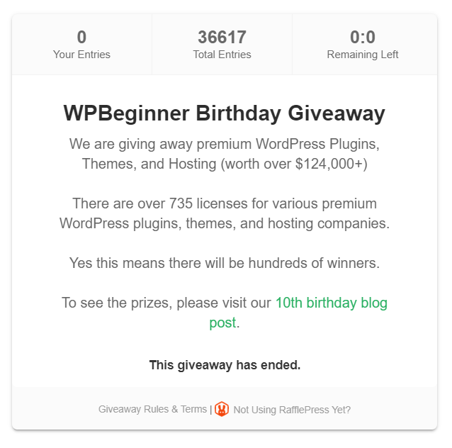 rafflepress best wordpress giveaway plugin