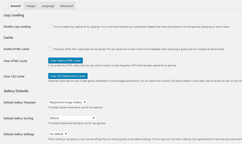 foogallery configurations