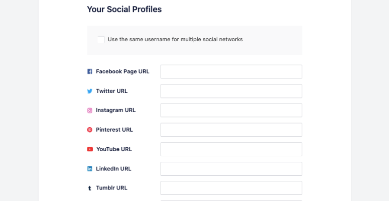Social profiles aioseo