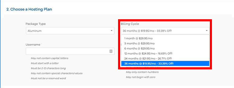 HostGator Billing Cycle