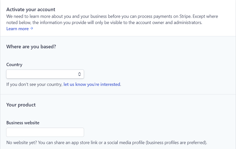 tripe Connect with WPForms