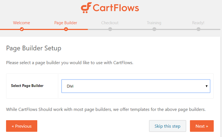 CartFlows page builder