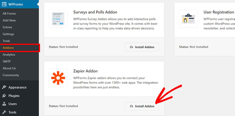 Zapier Addon