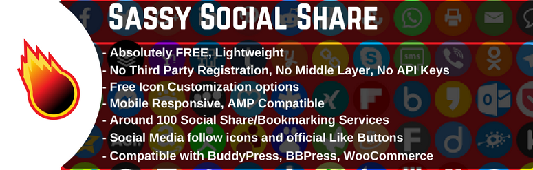 Sassy social share, facebook plugin