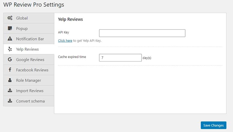 Yelp Reviews Integration