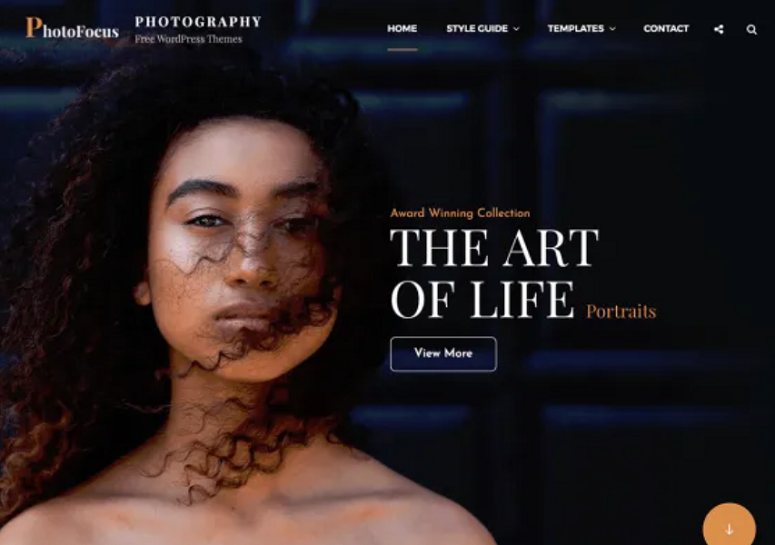 PhotoFocus, freelancers theme