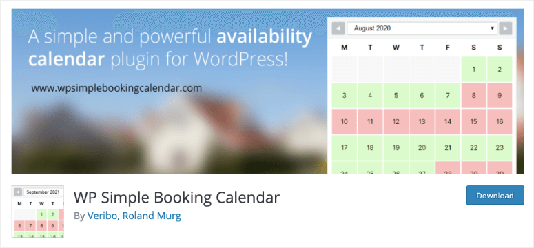 wp simple booking calendar