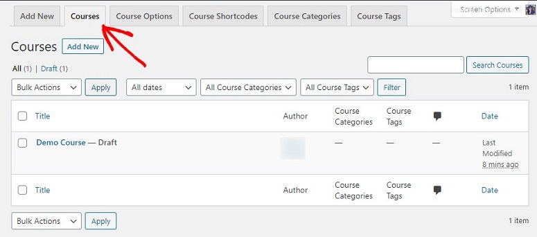 learndash course builder options