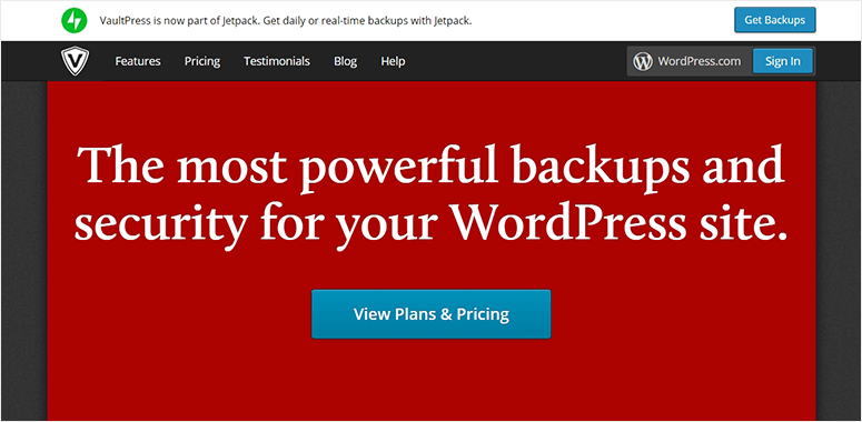 VaultPress by Jetpack