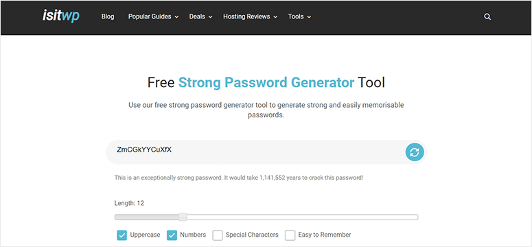 IsItWP Password Generator