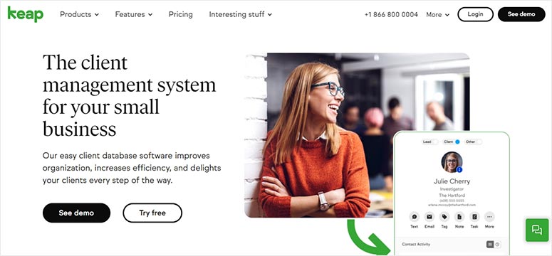 Keap - IsItWP - Detector gratuito de temas de WordPress Keap