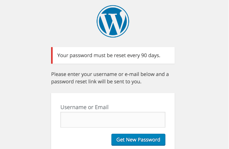expire password example