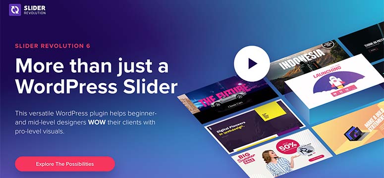 Slider Revolution Plugin