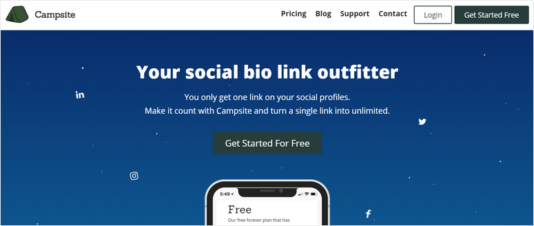 campsite-link-in-bio-instagram-tools