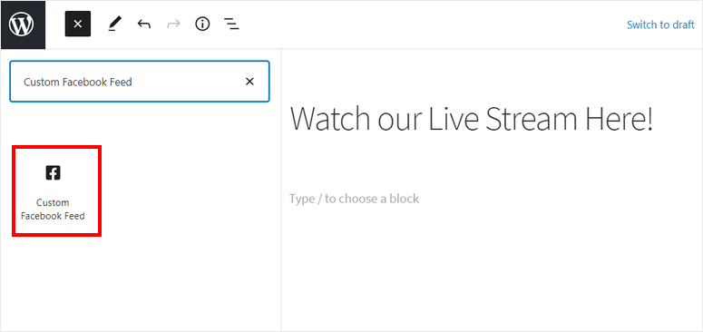 choose-custom-facebook-feed-block