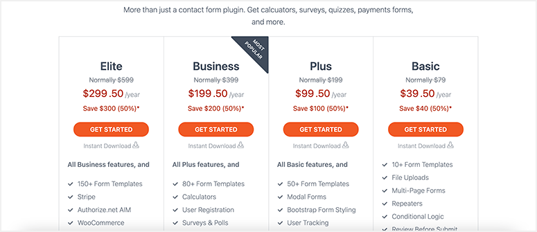 Formidable Forms Pricing