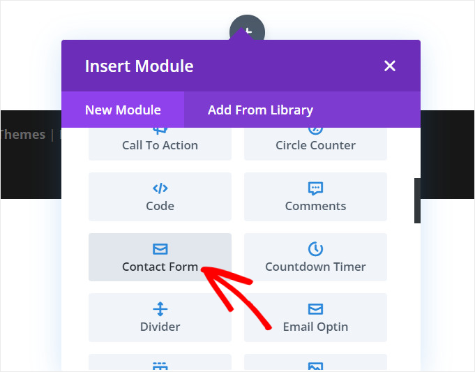 divi contact form module 