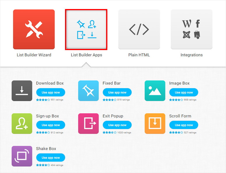 form builder apps getresponse