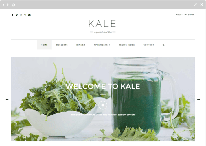 kale pro wordpress theme
