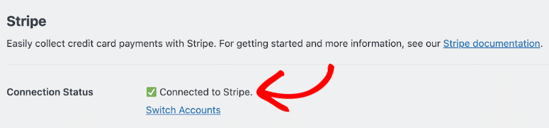 WPForms Stripe confirmation