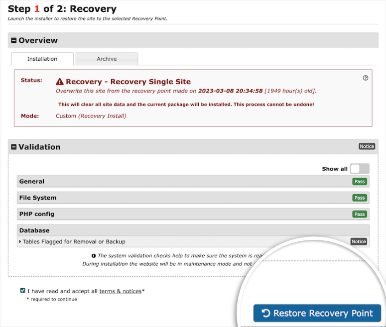 recovery point duplicator