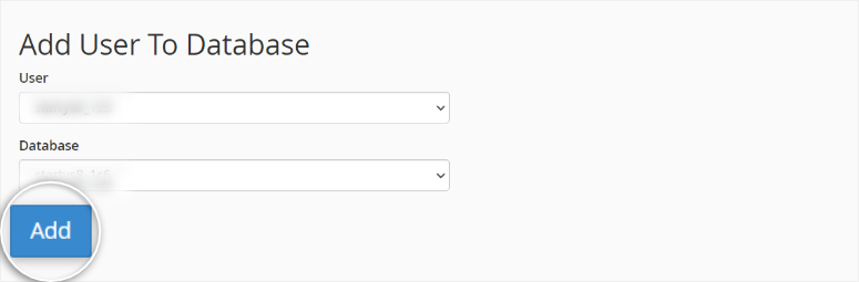 duplicator staging add user to database