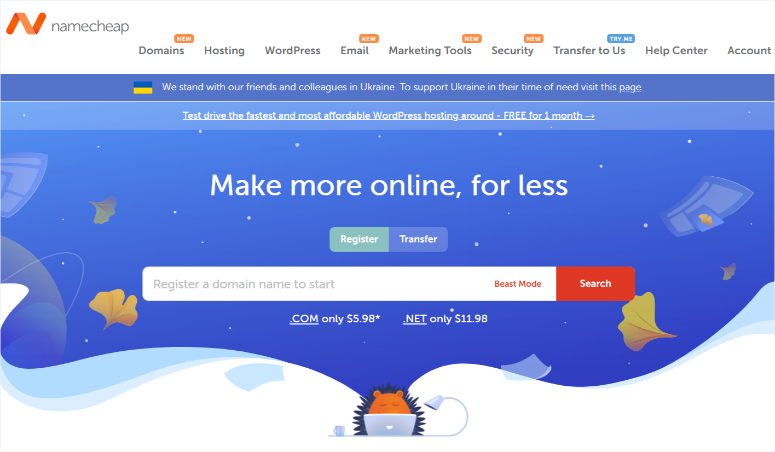 namecheap homepage