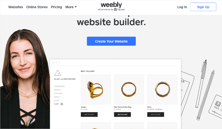 weebly homepage