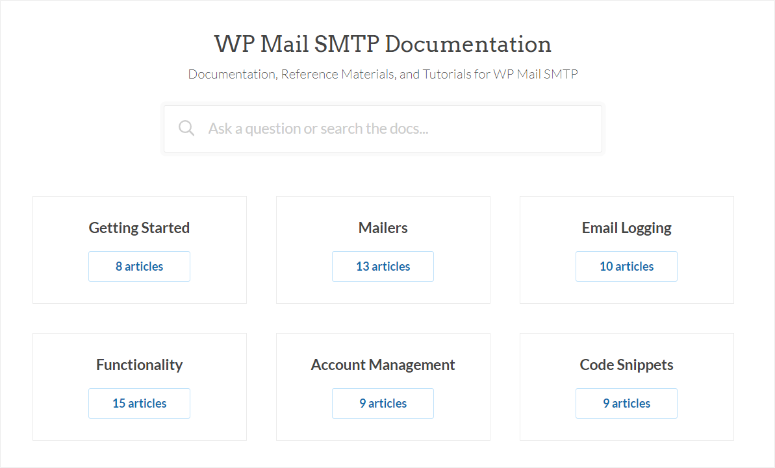 wp mail smtp docs