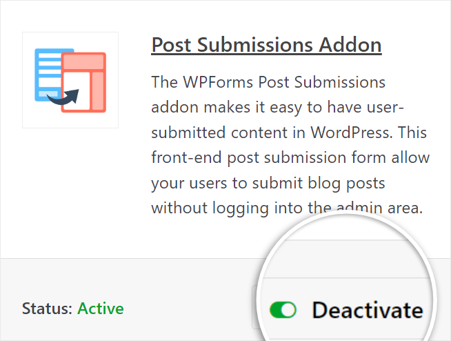 post submission addon wpforms