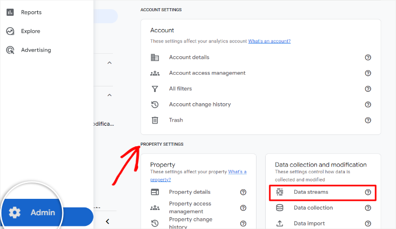 google analytics data streams