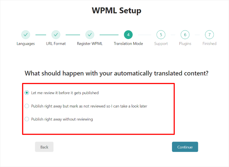 wpml automatic setup