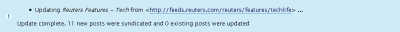 FeedWordPress Update Complete