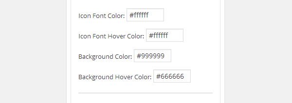 Social Icons Widget - setting colors