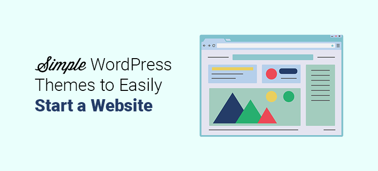 simple wordpress themes to easily start a website