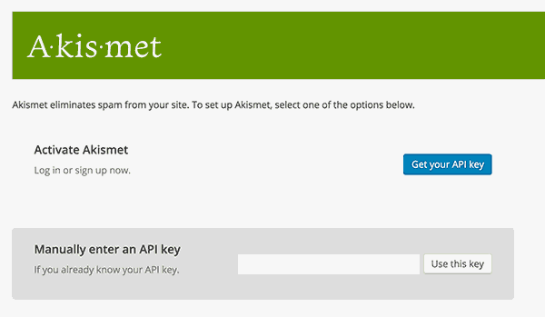 Setting up Akismet on a WordPress site