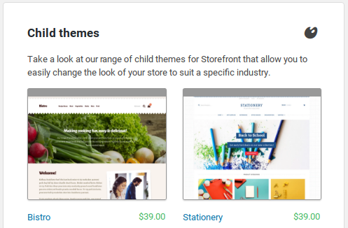 Storefront Review - child themes