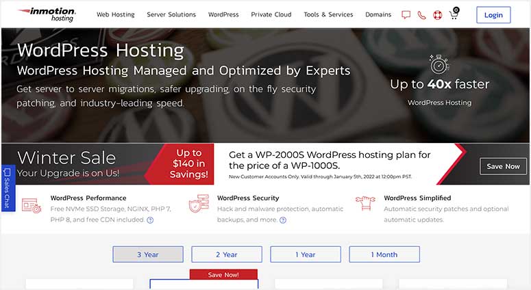 InMotion WordPress hosting