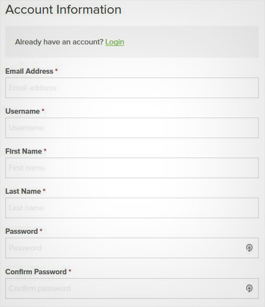 Create Account