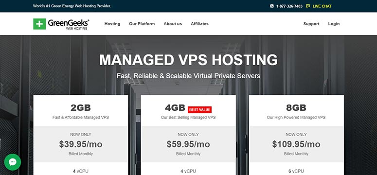 GreenGeeks VPS Hosting