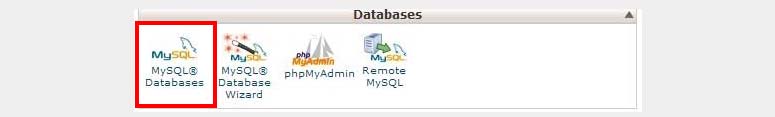 MySQL databases