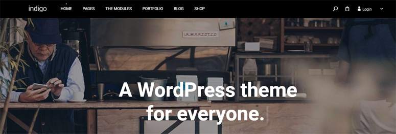 indigo - IsItWP - Détecteur de thèmes WordPress gratuit indigo